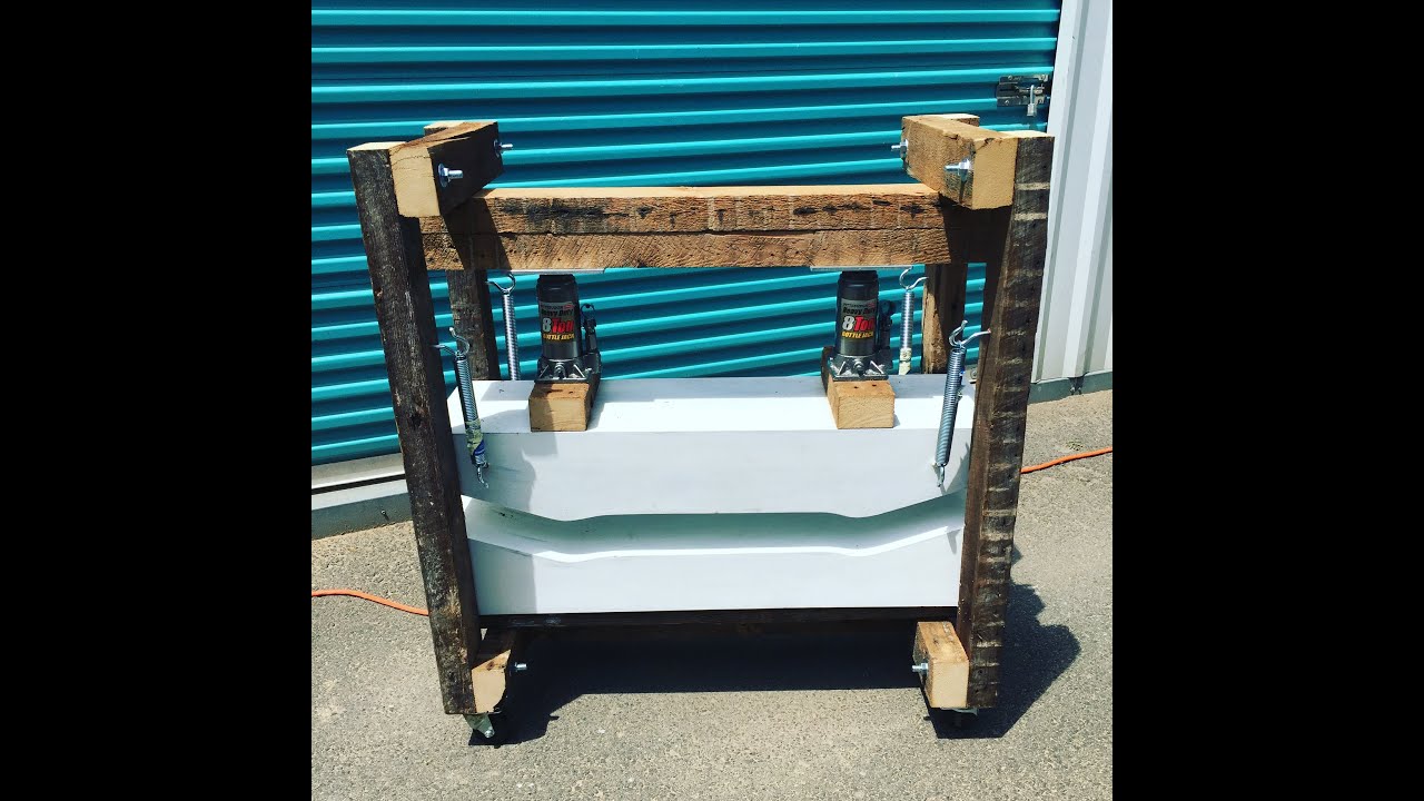 HOW TO BUILD  A SKATEBOARD PRESS. Ep8