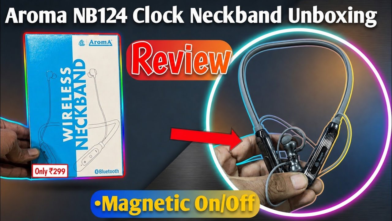 Aroma NB124 Clock Earphone Unboxing |Aroma Nb124 Earbuds Details Review & Unboxing