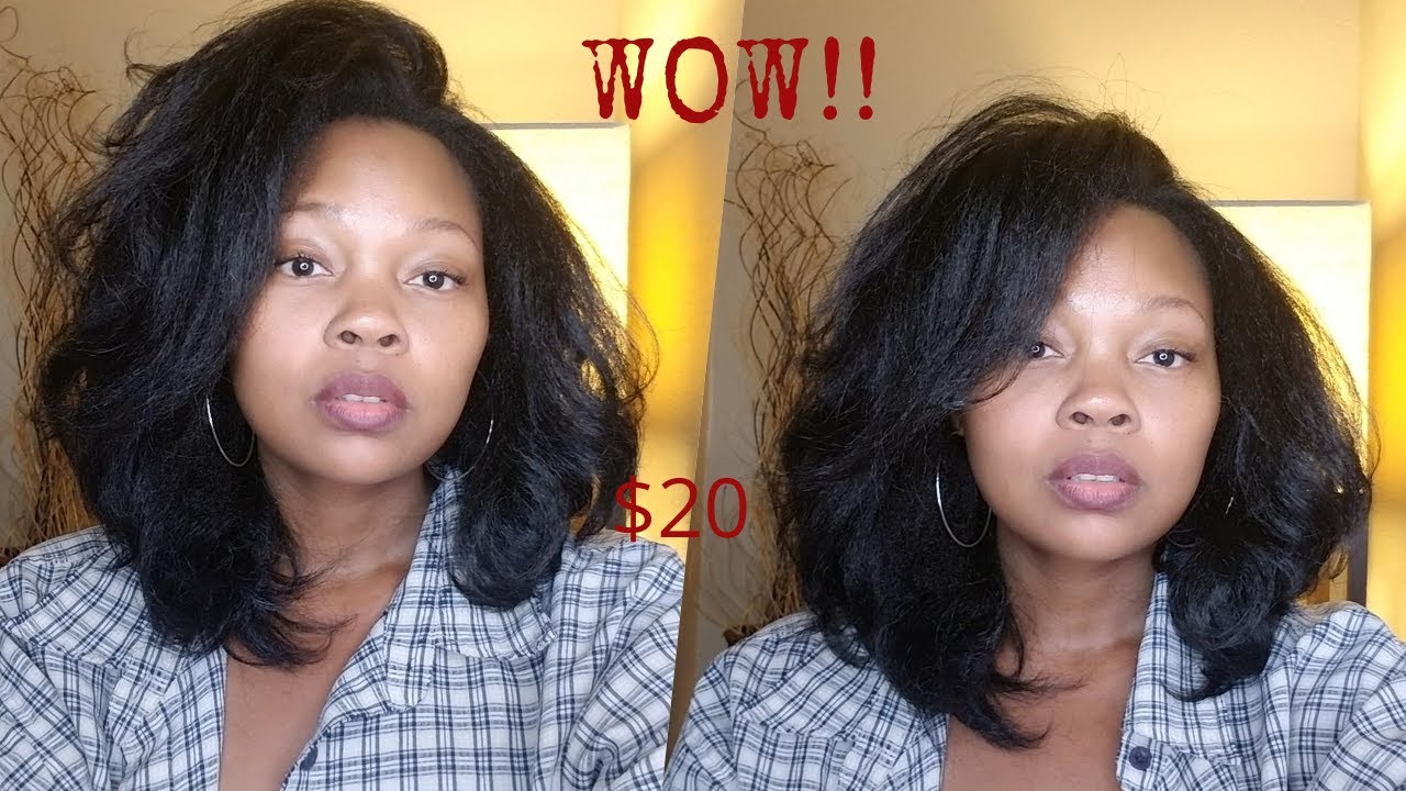 NO WORK NEEDED! Natural Me Drawstring Full Cap Wig | Easy install |Just Blend and Go!