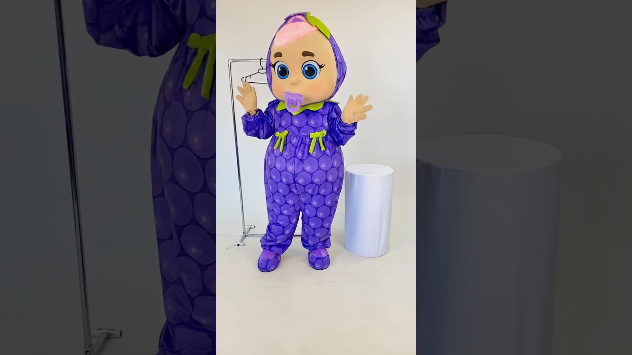 Blueberry Baby Doll Mascot Costume 🫐👶 | Cute Custom Character Design