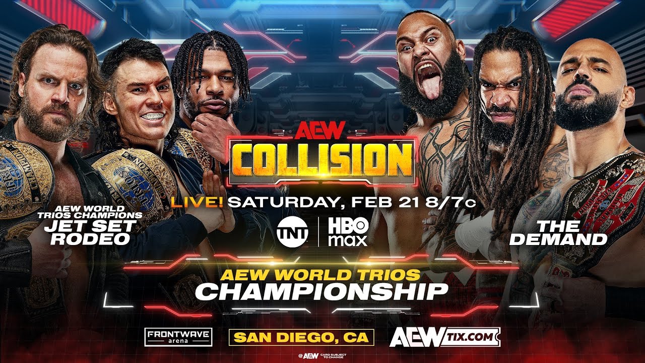 WWE 2K25 Jet Set Rodeo Vs. The Demand - AEW World Trios Championship - AEW Collision 2/21/26
