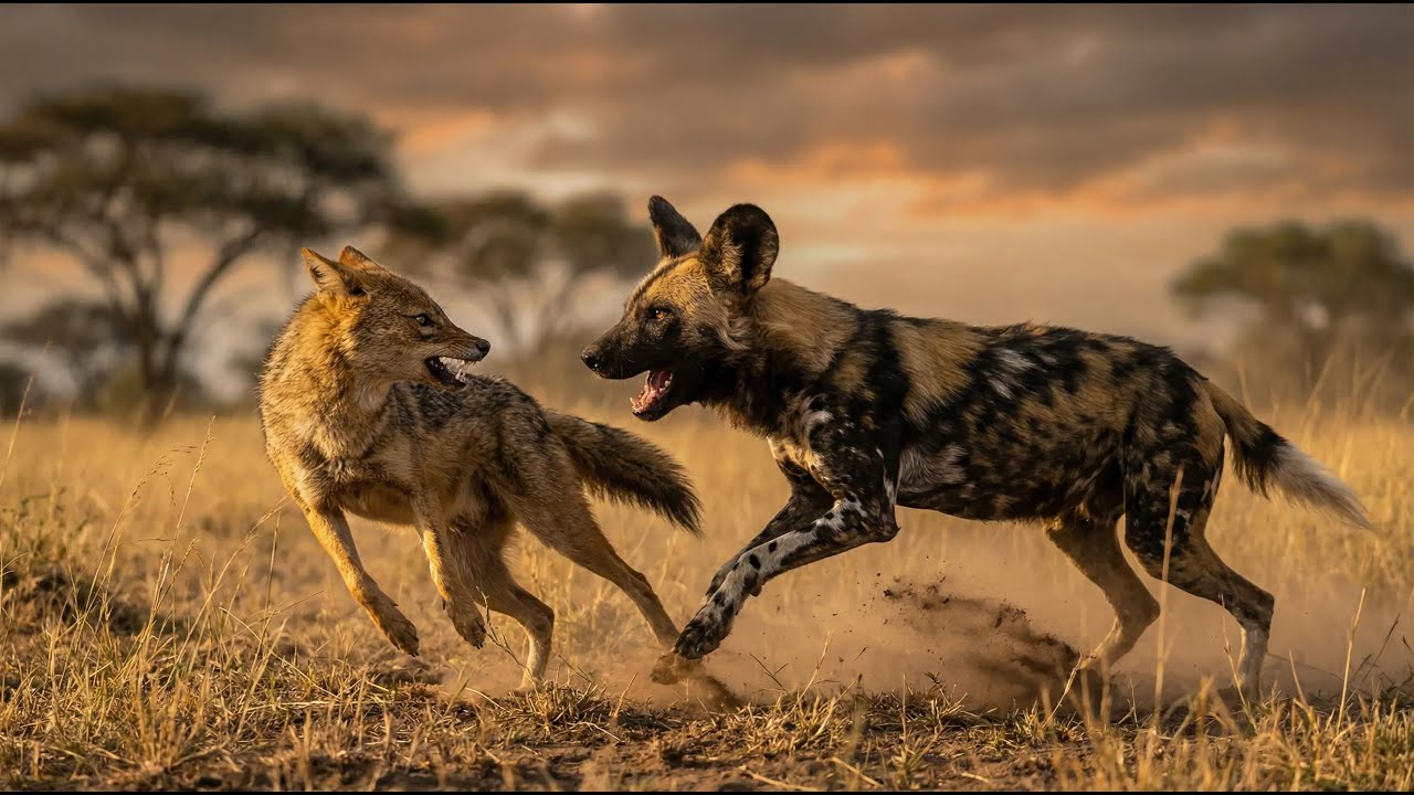 We 're diving into the world of two incredible canids: the Golden Jackal and the African Wild Dog.