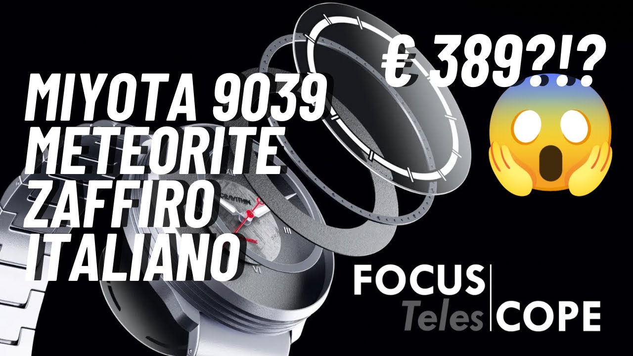 Miyota 9039, vetro zaffiro, braccialato, italiano a 389€?!? Scopriamo insieme Gravithin