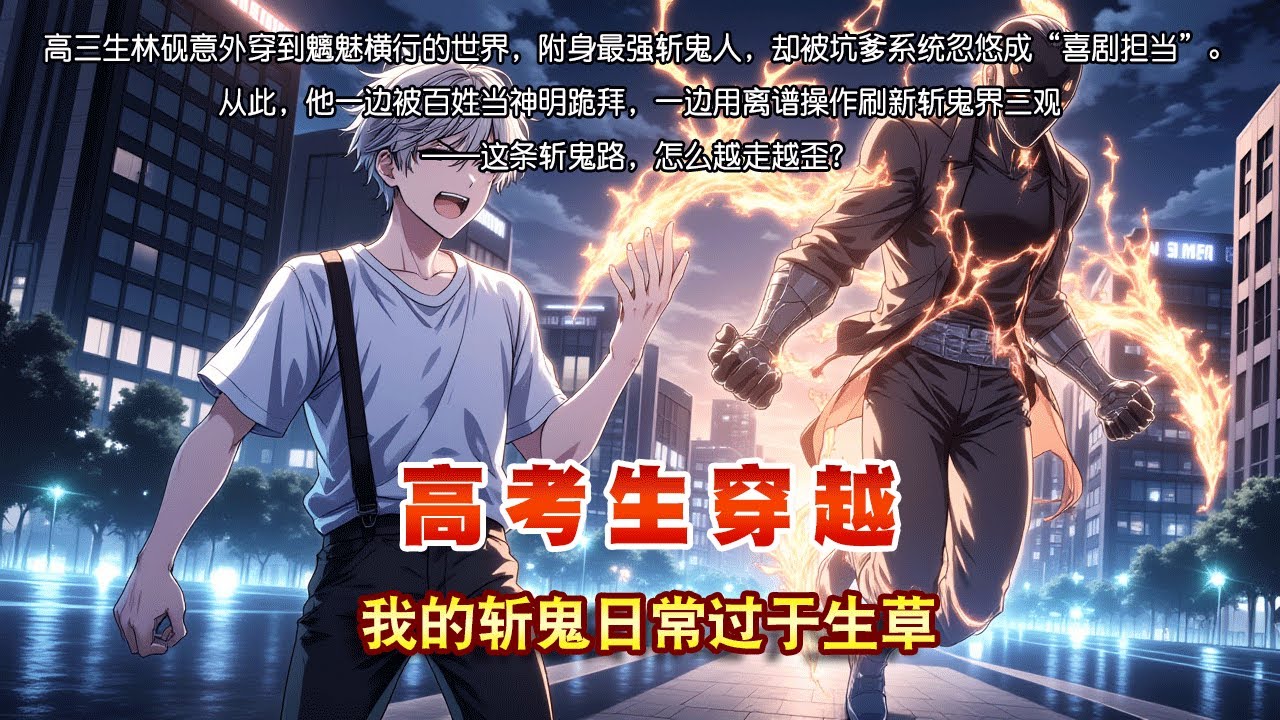 高考生穿越：我的斬鬼日常過於生草。高三生林硯意外穿到魑魅橫行的世界，附身最強斬鬼人，卻被坑爹系統忽悠成「喜劇擔當」。從此，他一邊被百姓當神明跪拜，#爽文 #穿越 #重生 #言情小說 #漫畫