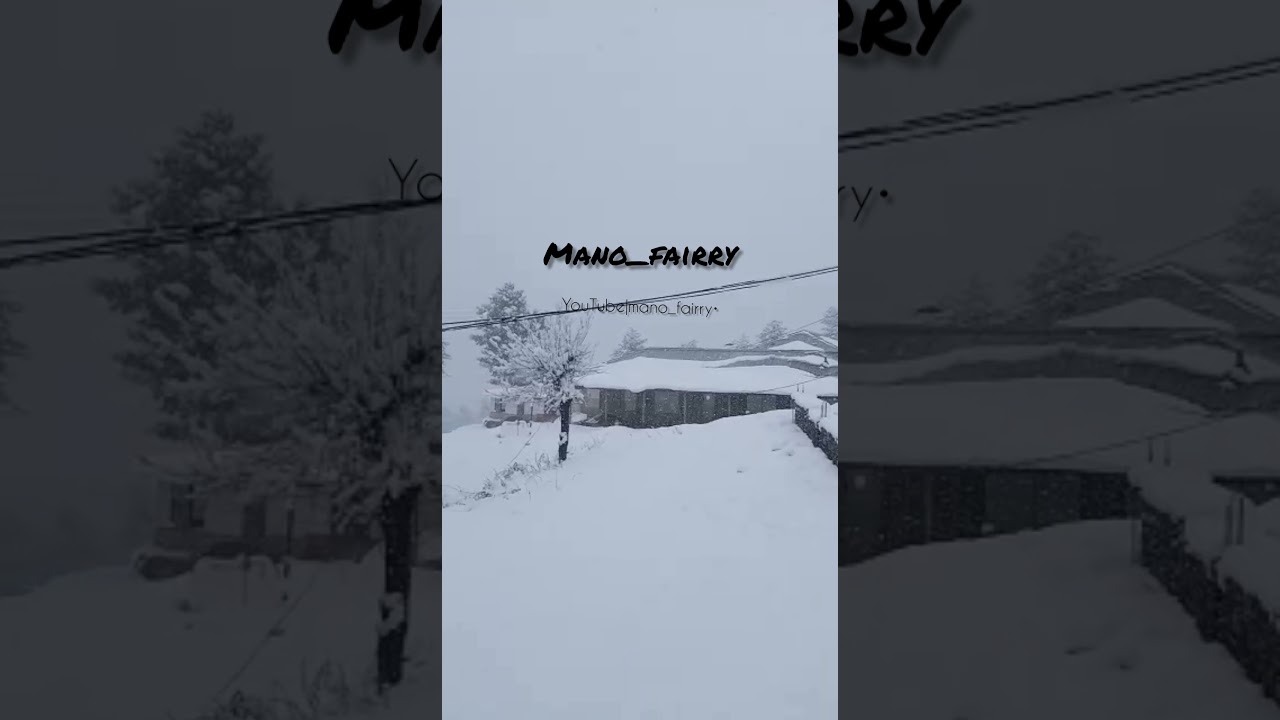 snow in muree/cold weather\enjoy😍🔥❤️