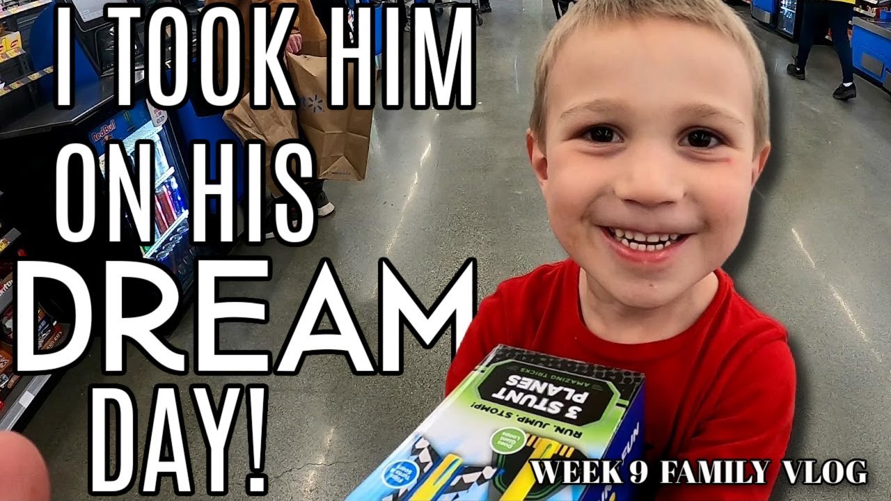 Taking My 4 Year Old on His Dream Day | Plus: Dad Takes Older Boys Ice Fishing!  | Week 9 Vlog