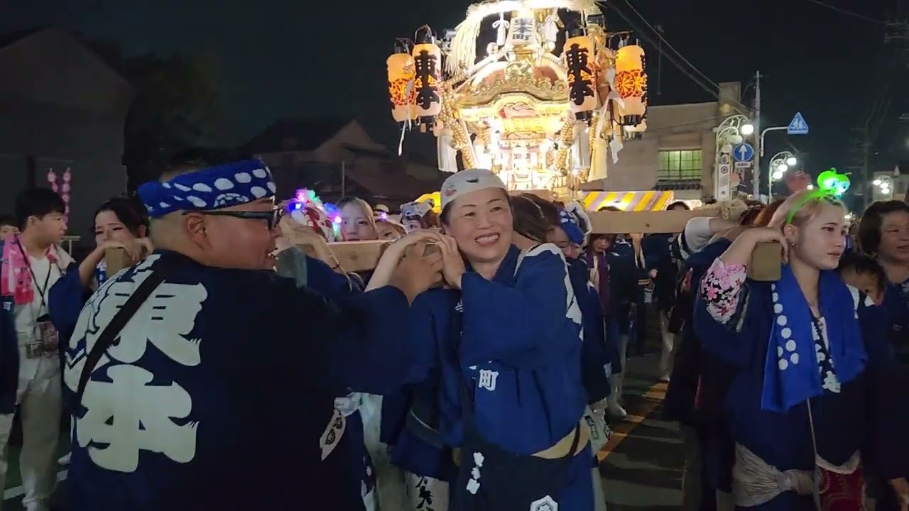 令和7年 八日市場 八重垣神社祇園祭 女神輿 道中
