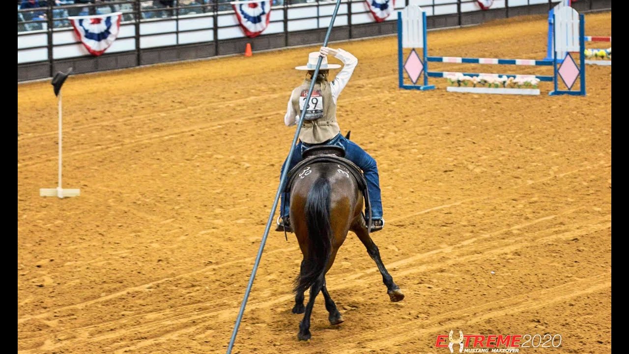 Extreme Mustang Makeover 2020 - FREESTYLE! Jacqueline Zacharias & Deo Volente