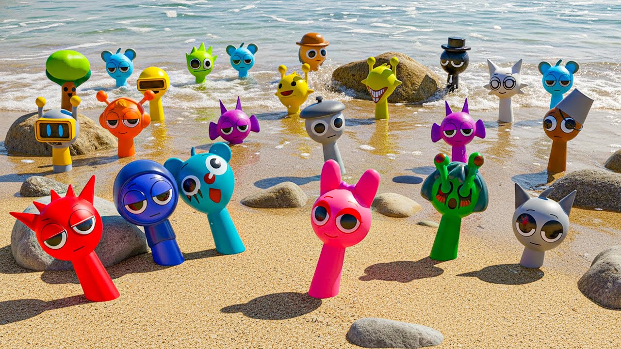 We Tried to Relax at the Beach but Found Sprunki Instead
