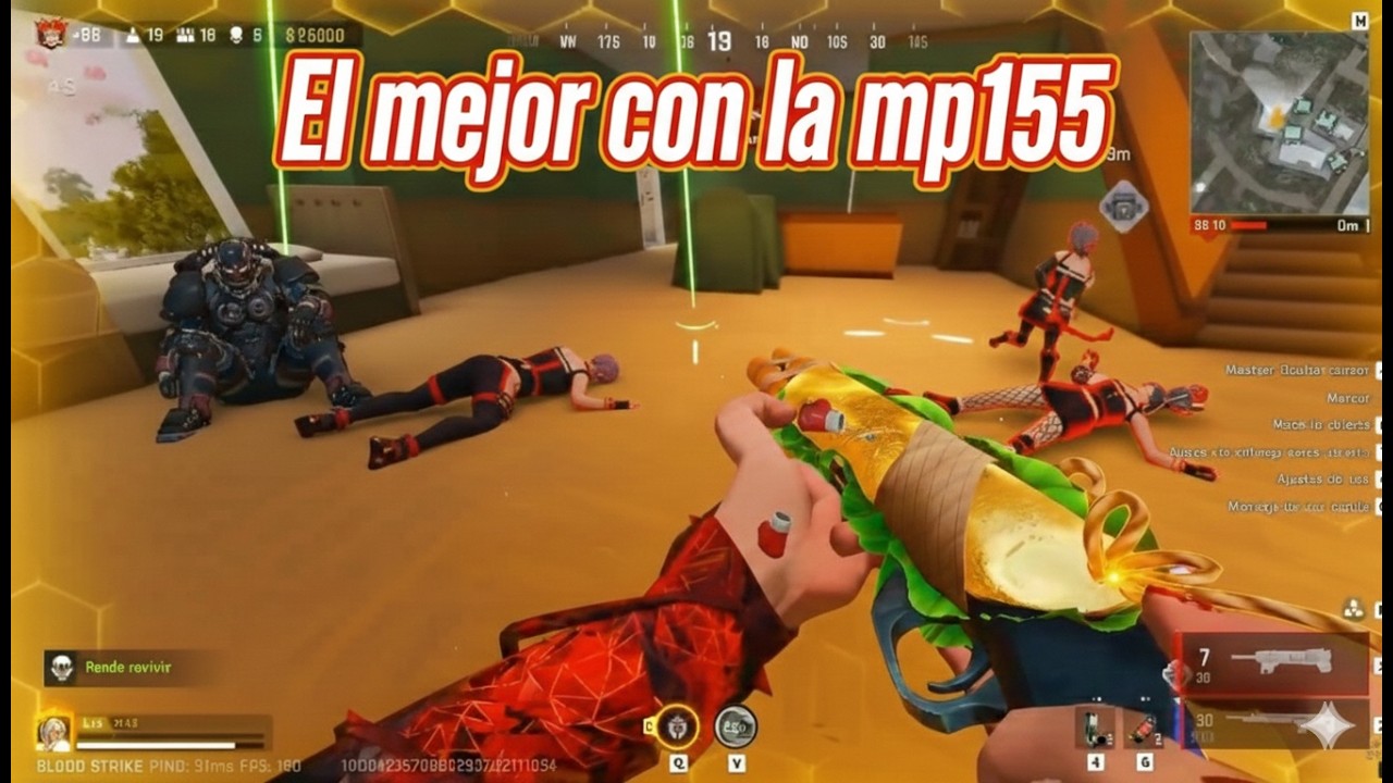El mejor jugador de BLOOD STRIKE con la MP155? ASI TERMINO ESTA PARTIDA