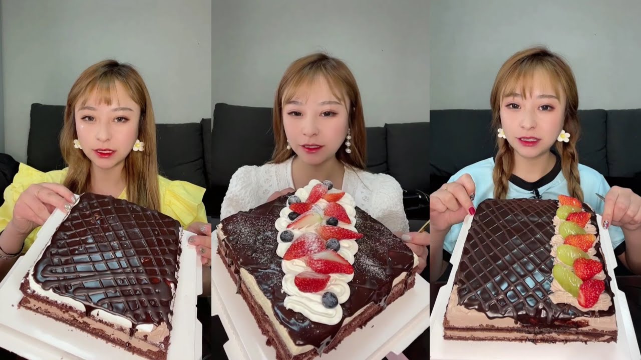 do you like cake? 초콜릿 무스 케이크를 먹어