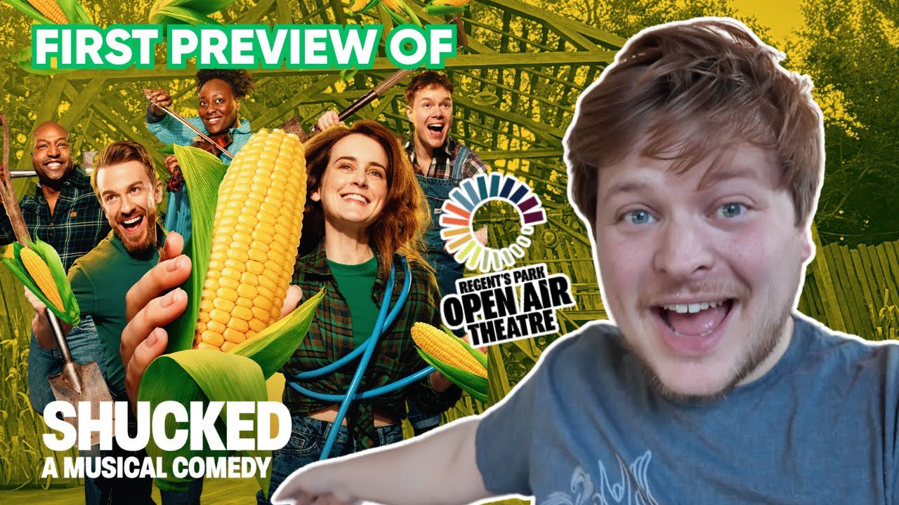 We went to see the musical Shucked's First London Preview at Regent's Park Open Air Theatre