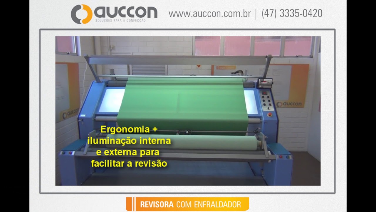 Revisora de tecidos Auccon do Brasil