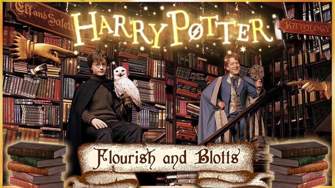 Flourish and Blotts 📚 [ASMR] Diagon Alley - Harry Potter Ambience 📚 page flipping, writing & more !
