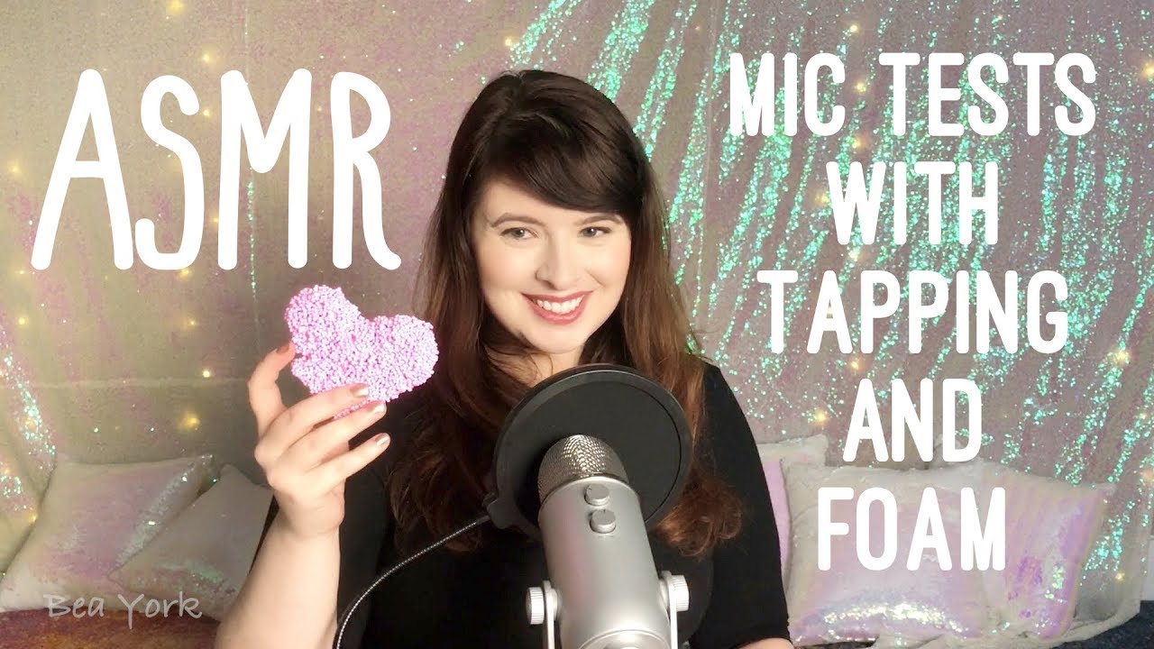 ASMR Journey: Testing Pop Filter, Fuzzy and Foam Windscreens using Foam, Tapping, and Whispering