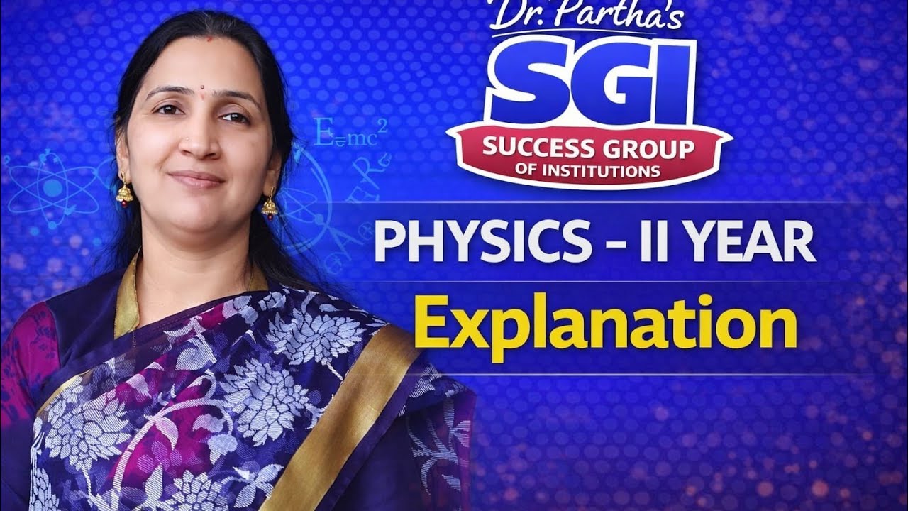 INTERMEDIATE SECOND YEAR PHYSICS LAQ'S AND SAQ'S  EXPLANATION