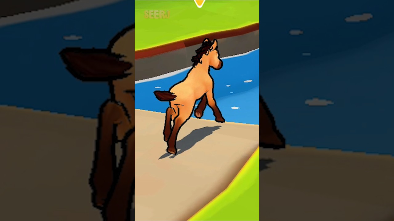 Animal Shifting Transform Run new hyper casual games! 🐴 #shorts #animal #shifting