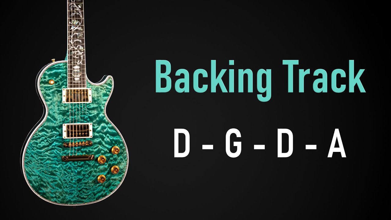 Pop Rock BACKING TRACK D Major | D G D A | 100 BPM | Guitar Backing Track