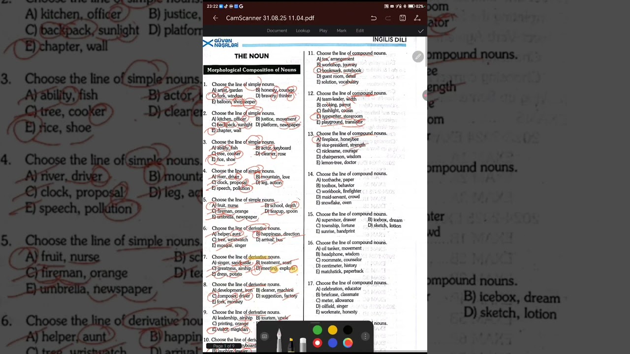 Güvən nəşriyyatı Noun testləri izahı✅ 