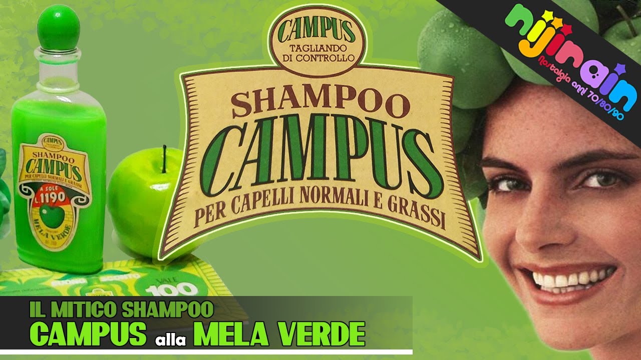 CAMPUS MELA VERDE lo Shampoo anni 80 per eccellenza