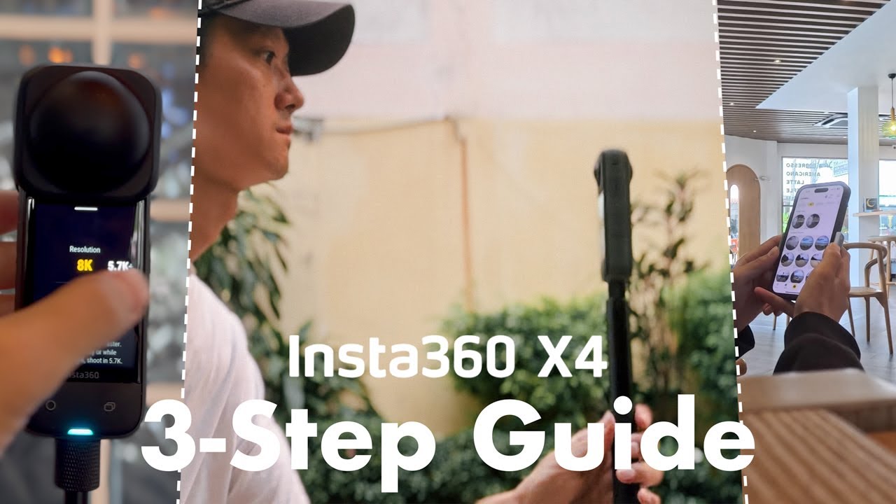 Insta360 X4の使い方｜8分で360度動画マスター！設定⇒撮影⇒編集の簡単3ステップガイド