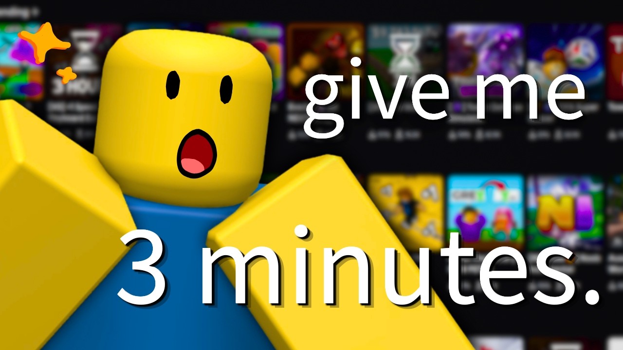 Дай мне 3 минуты, и я избавлю тебя от скуки в Roblox