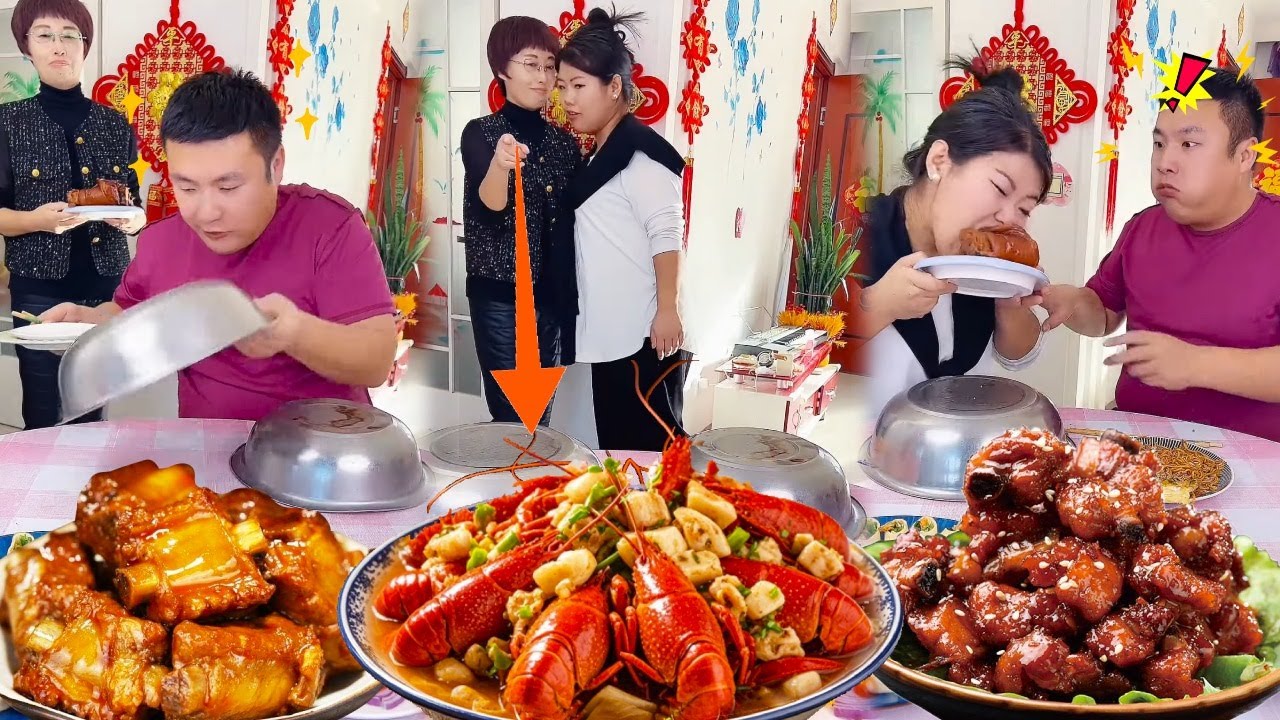 蠢老公吃独食被丈母娘发现，丈母娘只用了小小一招，最后老公看着一大盘五花肉人都吓傻了