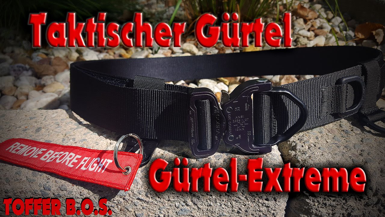 Taktischer Gürtel- BLACK COBRA LIMITED EDITION/Gürtel Extreme/ HD/ 2016