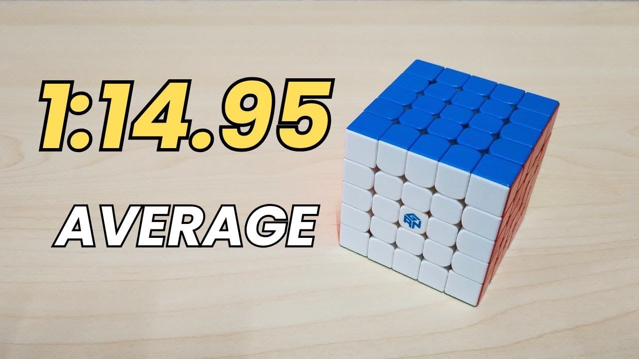 5x5 Rubik's Cube Average - Finally Under 1:15!