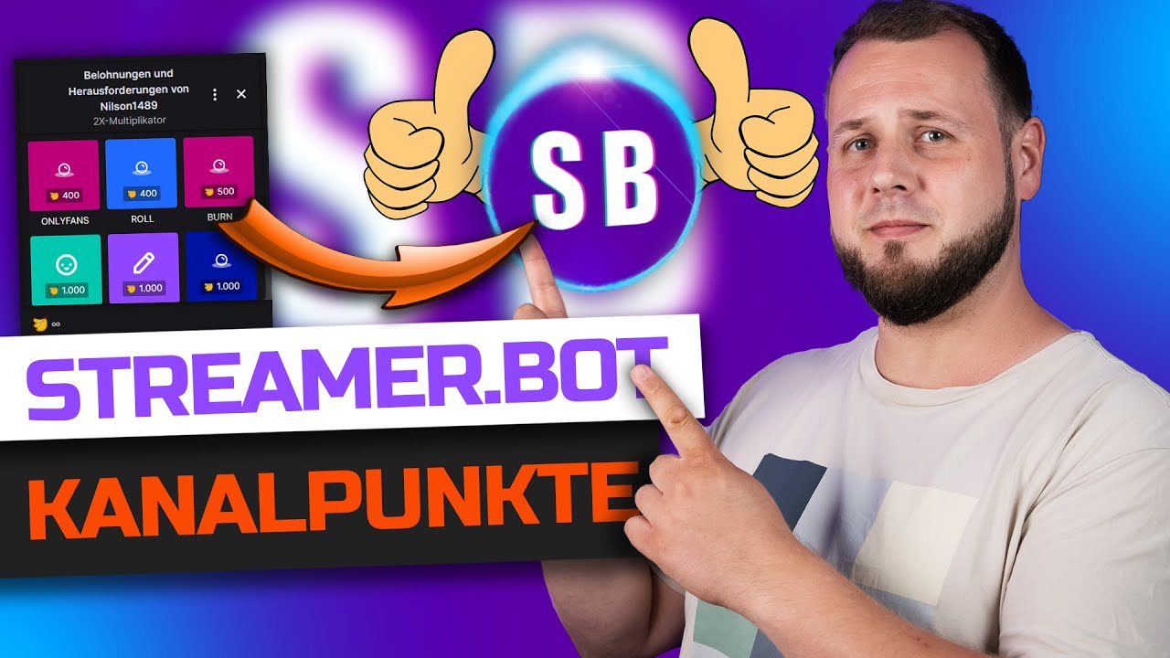 TWITCH Kanalpunktebelohnungen mit dem STREAMER.BOT