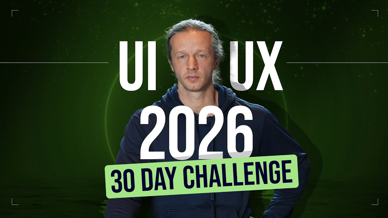 Изучите UI/UX в 2026 году — бесплатный 30-дневный челлендж