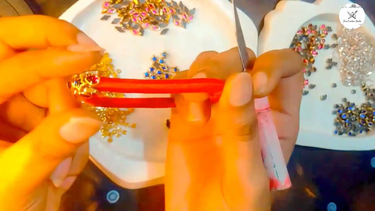 হাতে বানানো ঝলমলে চুড়ি 😍 | সহজ চুড়ি মেকিং | Handmade Bridal Bangle Making