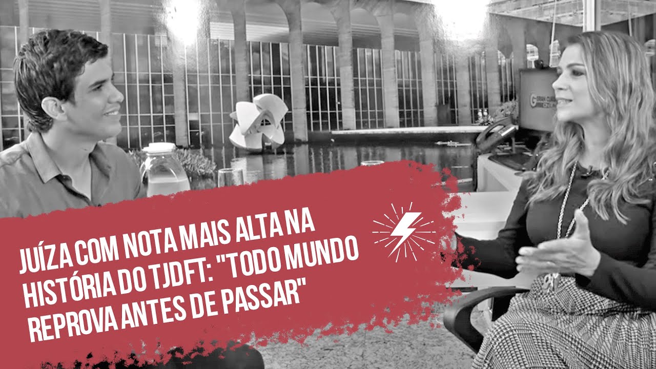 Juíza aprovada em 1º lugar no TJDFT: 