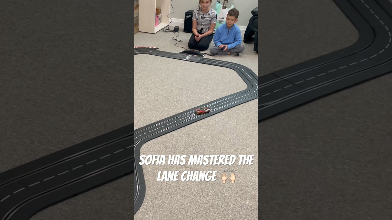 Mastered the Carrera Digital Lane Change! 🙌🏻 #carreraslotcars #slotcars #shortsl