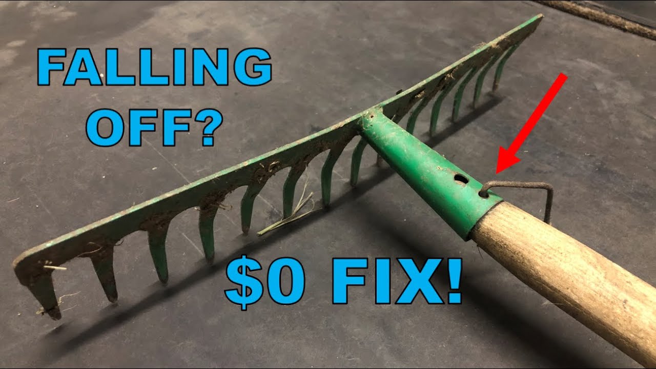 How To Fix a LOOSE Rake Head - Keeps Falling OFF!
