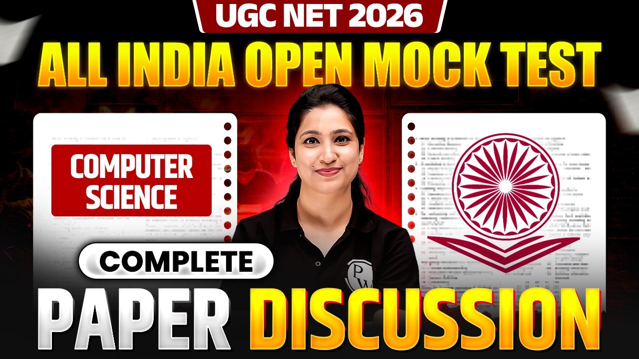 UGC NET Computer Science 2026 | All India Open Mock Test | Complete Paper Discussion | JRF Target