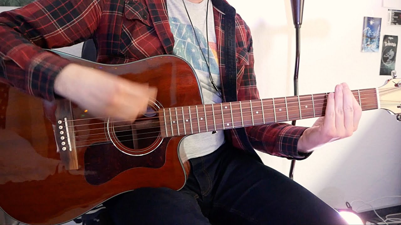 Coldplay - People of the Pride (acoustic guitar cover in drop d tuning, tabs in description)