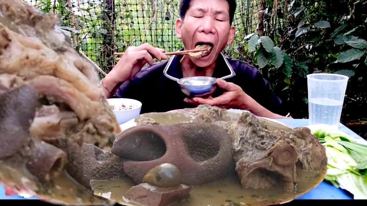 Lão Kều TV | CANH VÃI PỊA DẠ SÁCH DÊ LÀ MÓN ĂN KINH DỊ ĐẶC SẢN TRÊN Tây Bắc