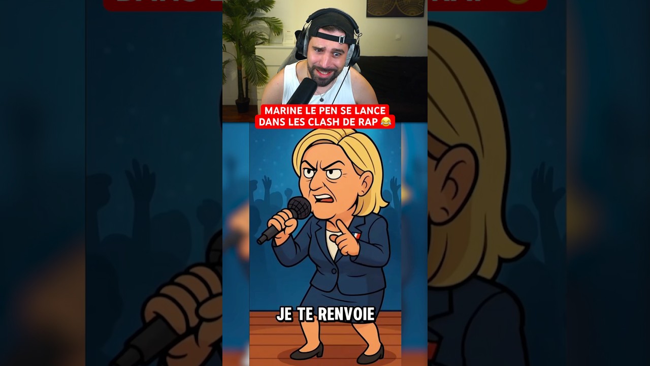 MARINE LE PEN VS M&Eacute;LANCHON LE CLASH DE RAP 😂🤣 ( React Parolitque )