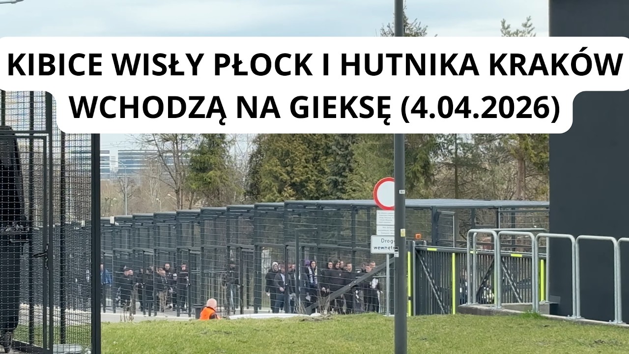 KIBICE WISŁY PŁOCK I HUTNIKA WCHODZĄ NA GIEKSĘ #WISŁAPŁOCK #GKSWPŁ