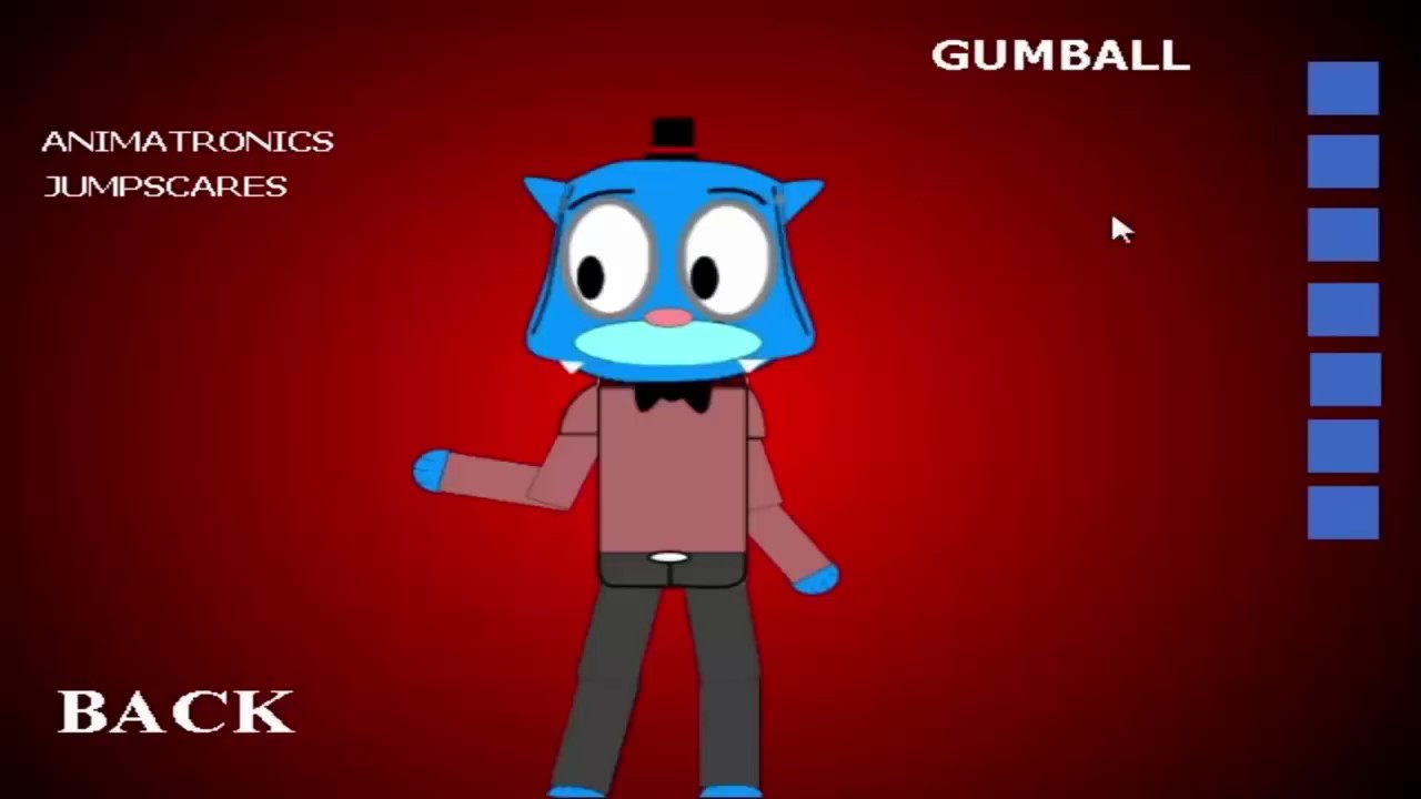 Five Nights At Gumball's Extras (Fan-game Fnaf)