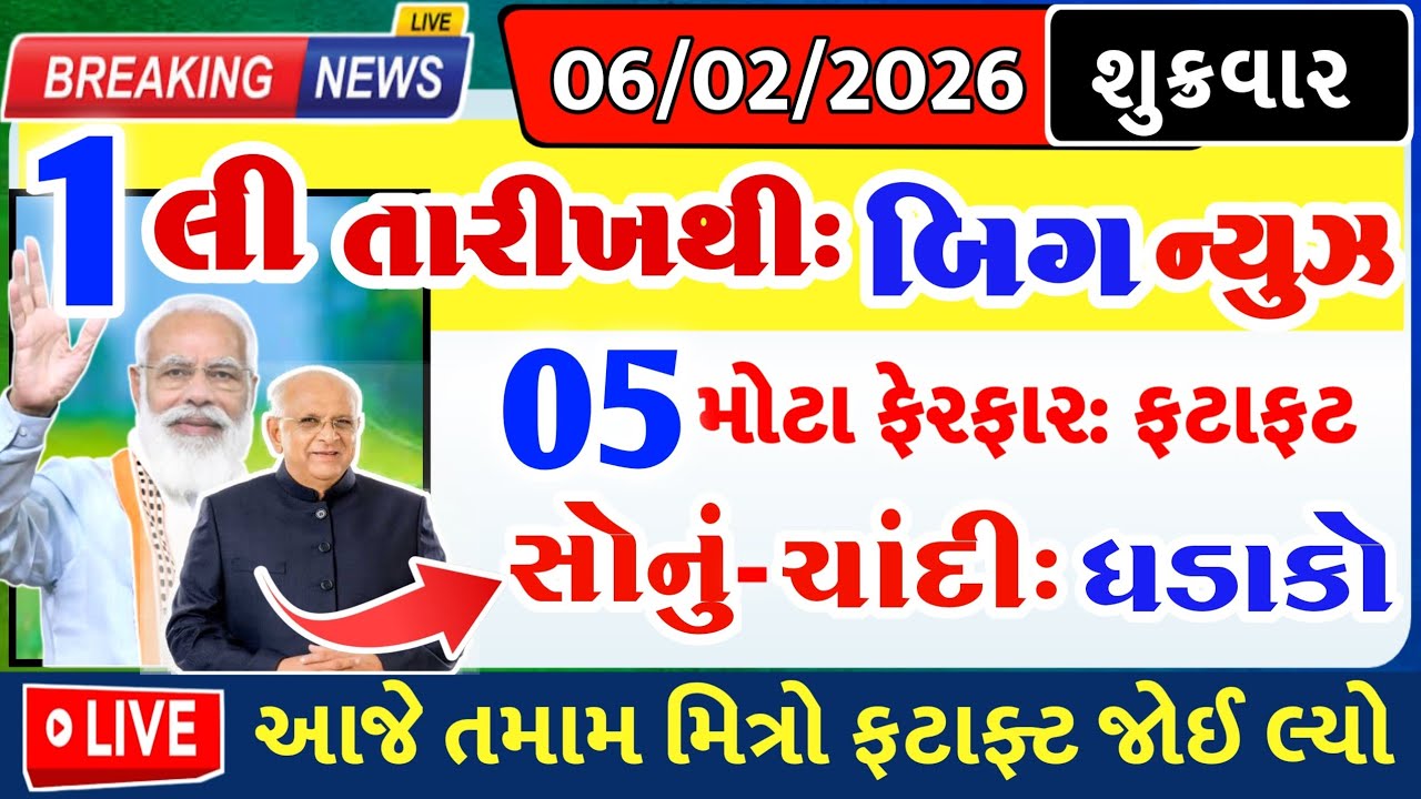 1લી તારીખ, બિગ ન્યુઝ, સોનું-ચાંદી = khedut duniya | commodity Trend / khedut | વરસાદ આગાહી / યોજના