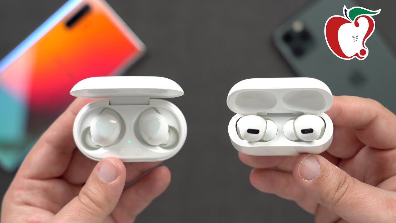Samsung Galaxy Buds+ Hands on & AirPods Comparison!