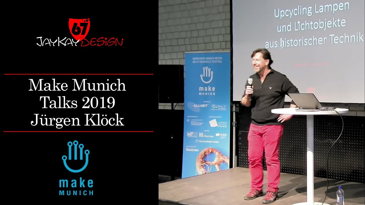 Make Munich Talks 2019 - Jürgen Klöck at Maker Faire Munich on stage