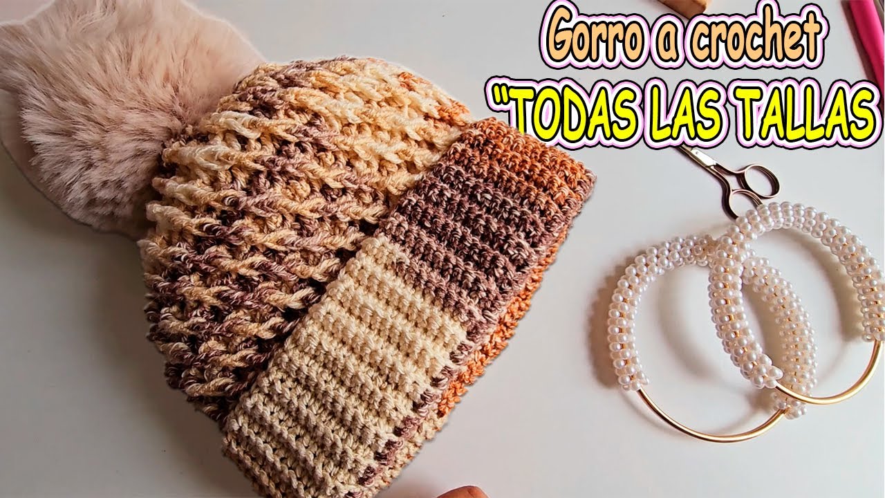 ✨ ¡Teje el Gorro Perfecto a Crochet para Todas las Tallas! | Tutorial Paso a Paso