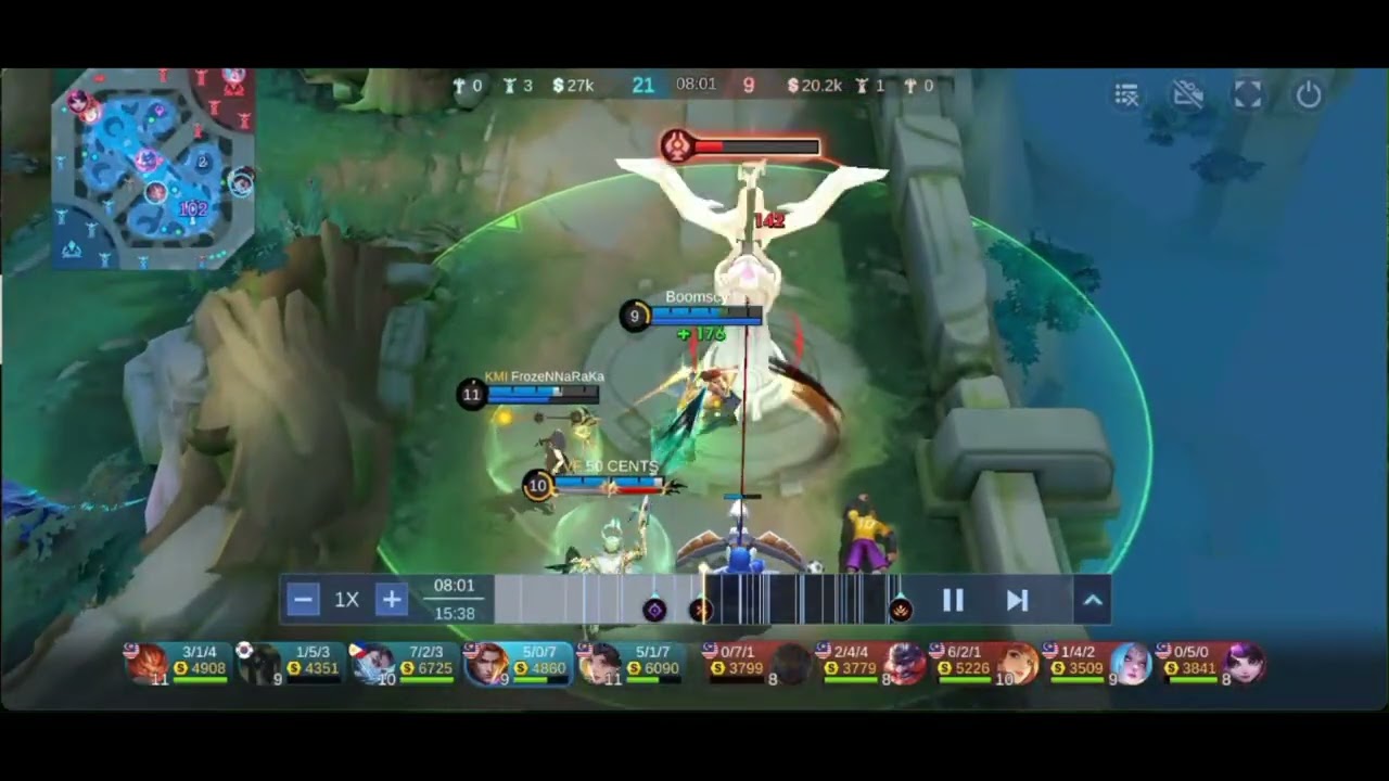 Tigreal EXECUTE SKILL MYTHIC RANK FIGHT KDA 8-0-33 MVP 15+