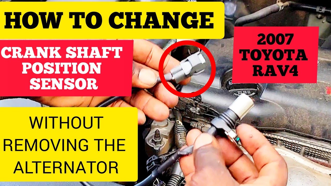 HOW TO CHANGE CRANKSHAFT POSITION SENSOR ON 2007 TOYOTA RAV4 FAST & EASY!