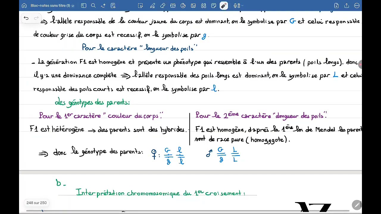 🎯 Correction complète d’un exercice type examen national – Génétique (2ᵉ Bac)🔥🔥🔥🔥
