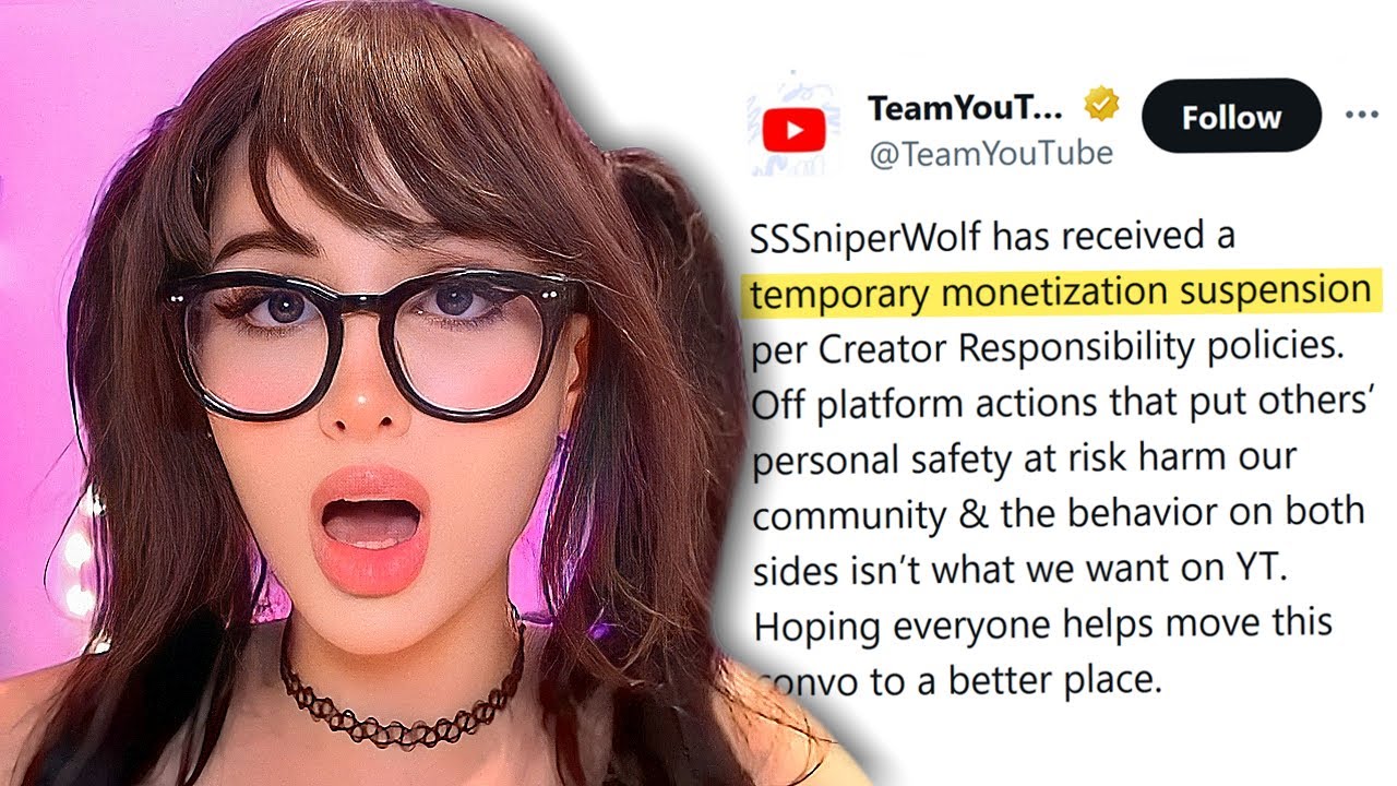YouTube Responded to the SSSniperwolf Situation