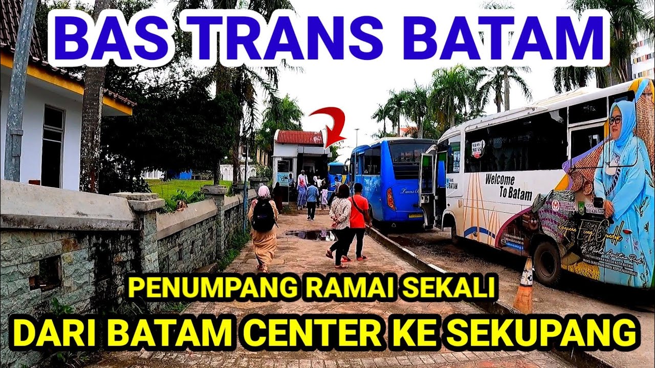 BIS TRANS BATAM DARI BATAM CENTER KE SEKUPANG PENUMPANG NYA RAMAI SEKALI